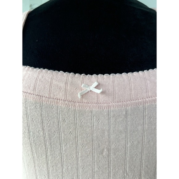 Free People Intimately‎ Endgame Pointelle Nightie Pink Coquette Size Medium - Picture 4 of 11